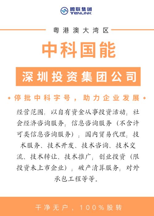 中科國能 深圳投資集團搶灘粵港澳大灣區，信息服務助力區域經濟新飛躍